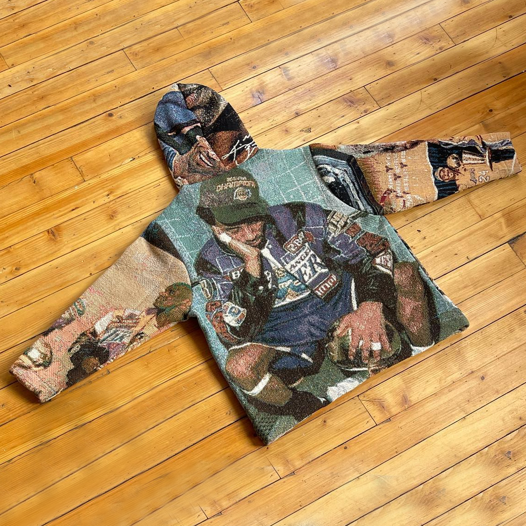 Vintage Basketball Tapestry Hoodie