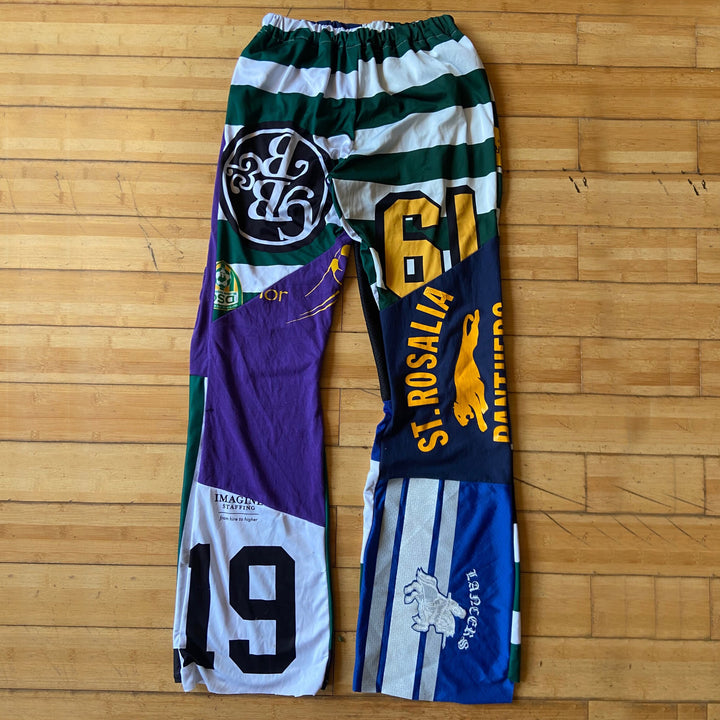 Casual Street Basketball Stitching Printed Trousers