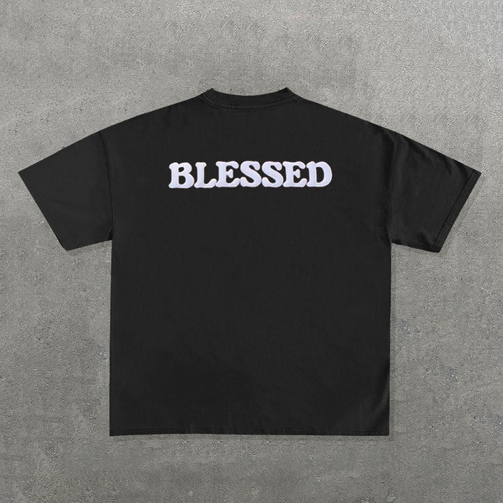 Blessed Print Short Sleeve T-Shirt