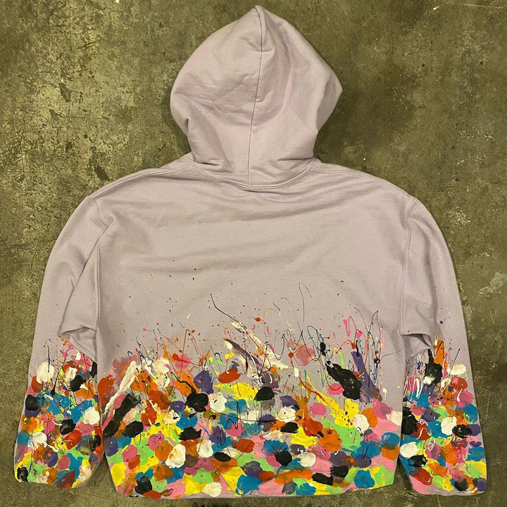 Fashion Depressed Artist Print Long Sleeve Hoodies