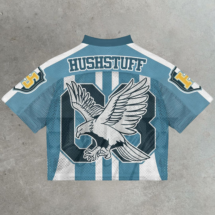 Eagles casual street retro mesh jersey