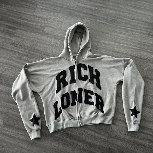 Comfortable Hip Hop Casual Zip Hoodie