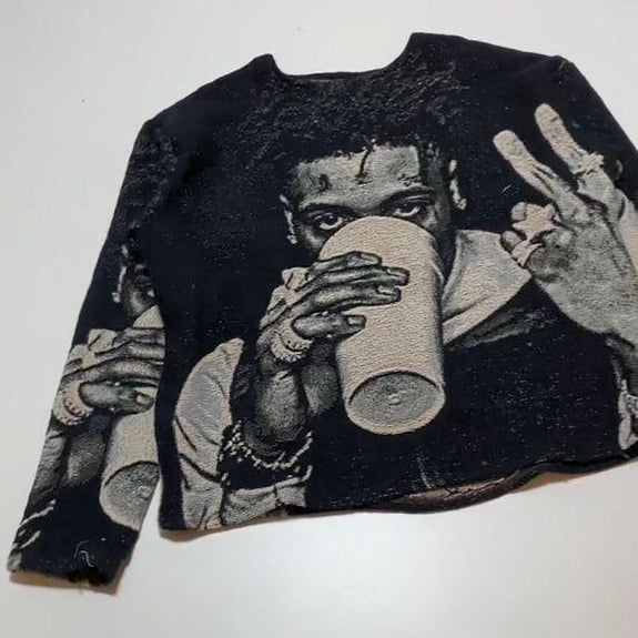 Retro Hip Hop Tapestry Sweatshirt