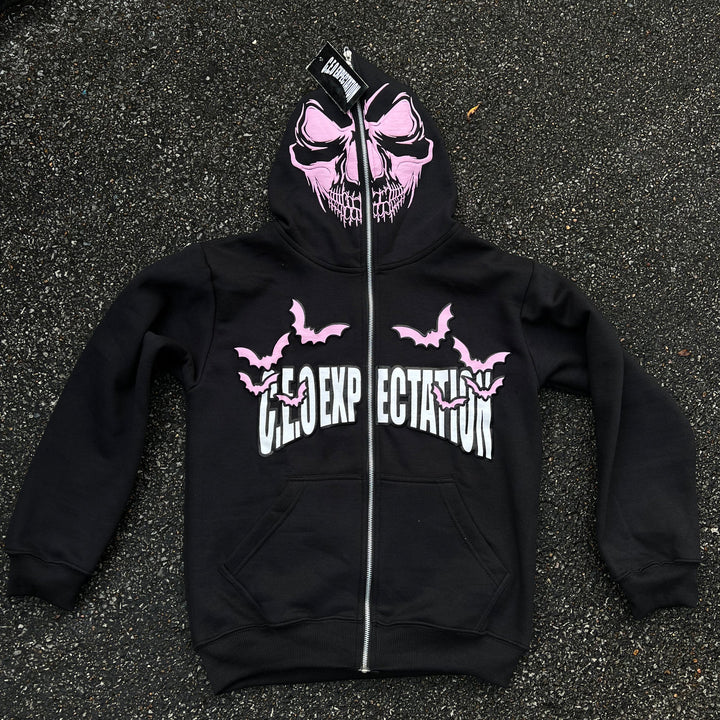 Statement Street Style Full Zip Mask Hoodie