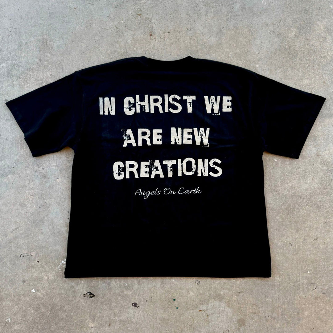 In Christ We Are New Creations Print Short Sleeve T-Shirt