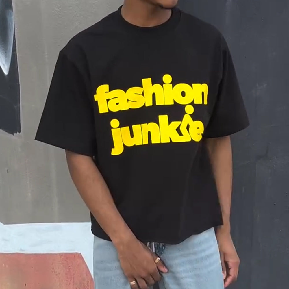 Fashion Junkie Print Short Sleeve T-shirt