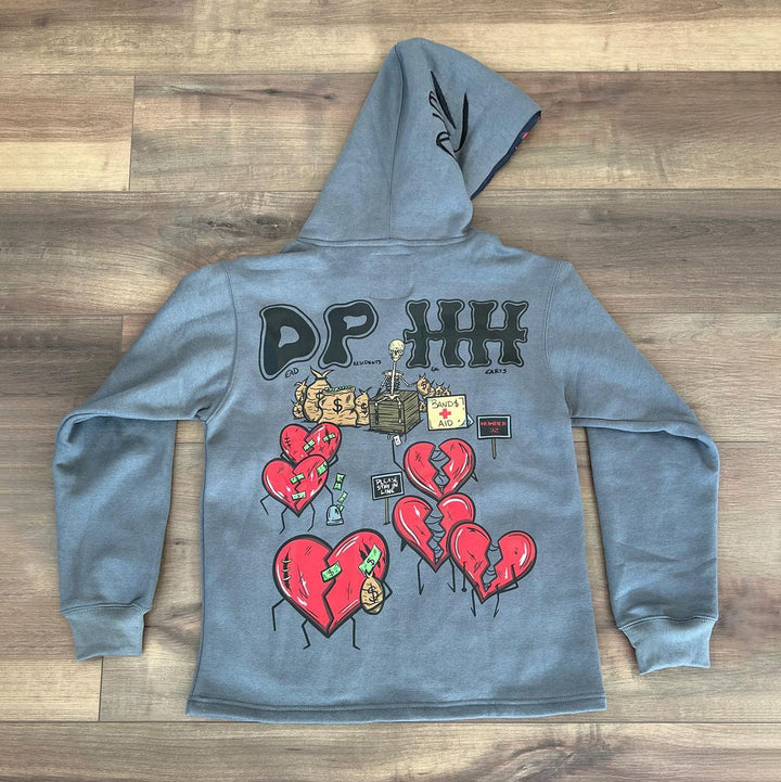 Retro casual printed fashion hoodie