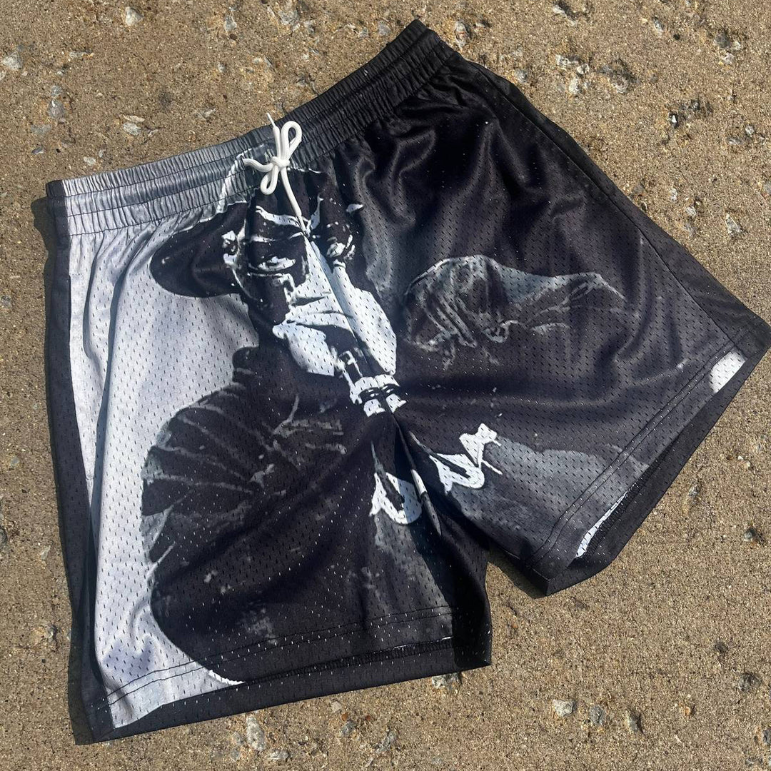 Casual Street Rap Mesh Shorts