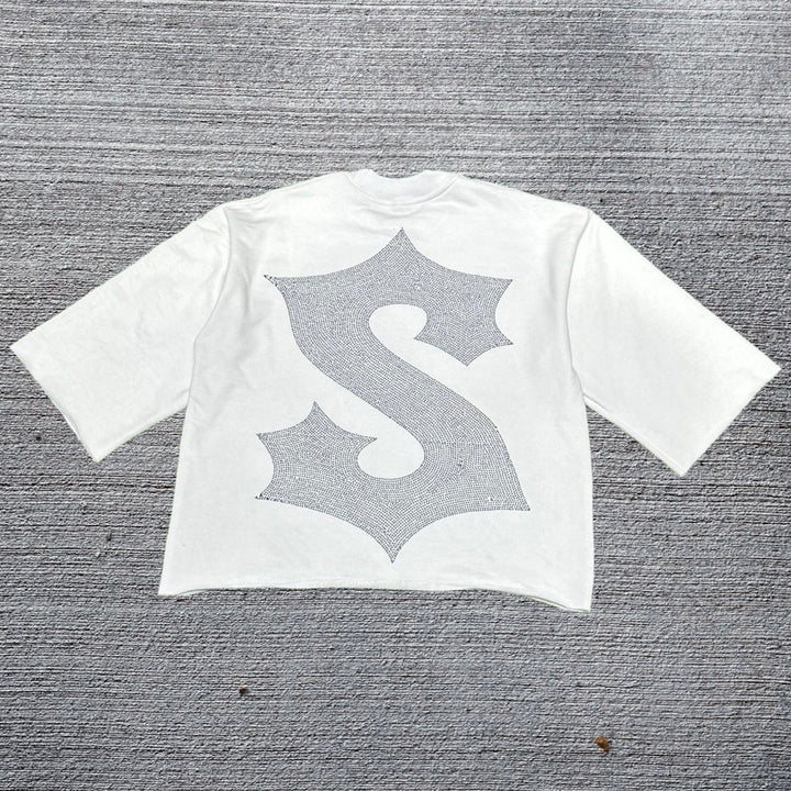 saint casual street print thick t-shirt