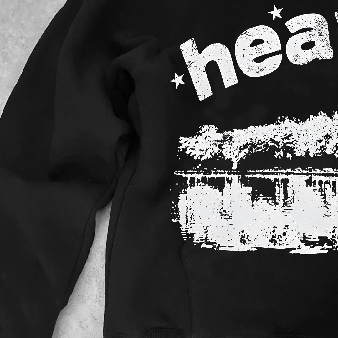 Heavenly Presence Printed Casual Street Hoodie