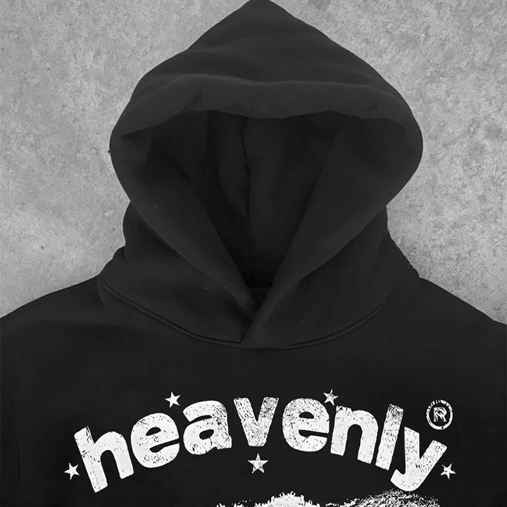 Heavenly Presence Printed Casual Street Hoodie