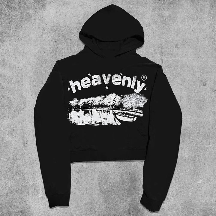 Heavenly Presence Printed Casual Street Hoodie