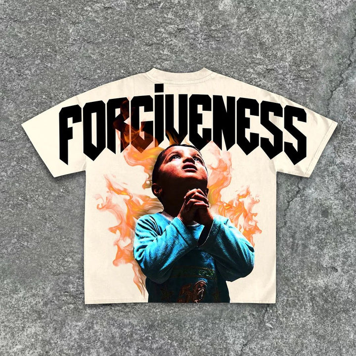 Forgiveness Of God Print Short Sleeve T-Shirt