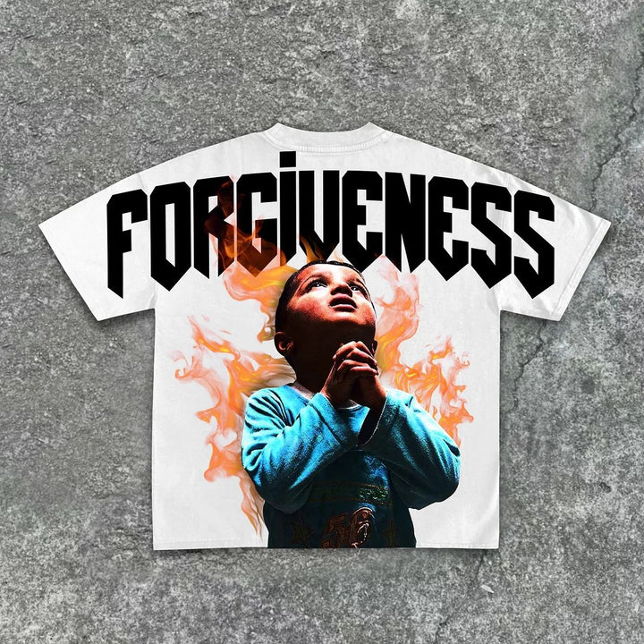 Forgiveness Of God Print Short Sleeve T-Shirt