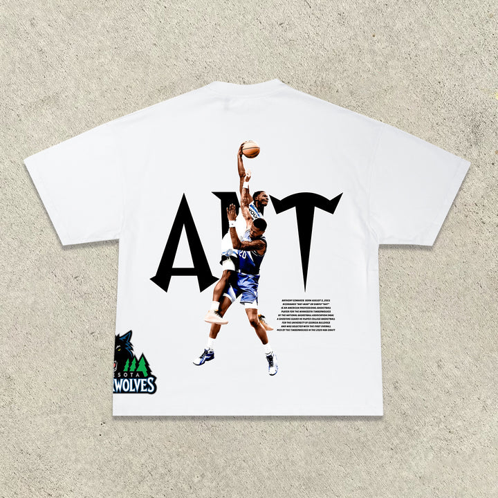 casual street basketball T-shirt