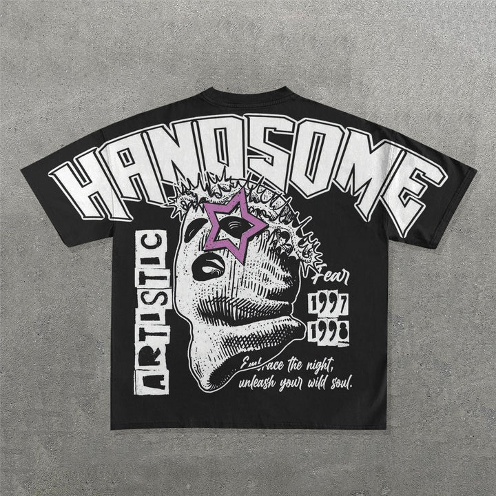 Handsome Print Short Sleeve T-Shirt