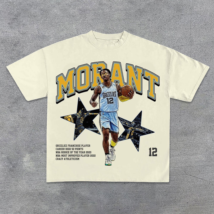 Casual Street Basketball Morant T-shirt