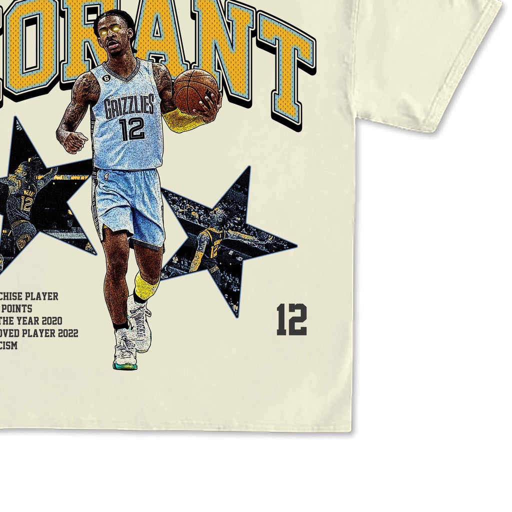 Casual Street Basketball Morant T-shirt