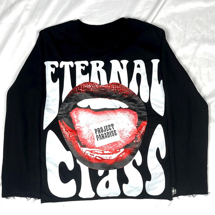 Eternal Crass Print Long Sleeve T-Shirt