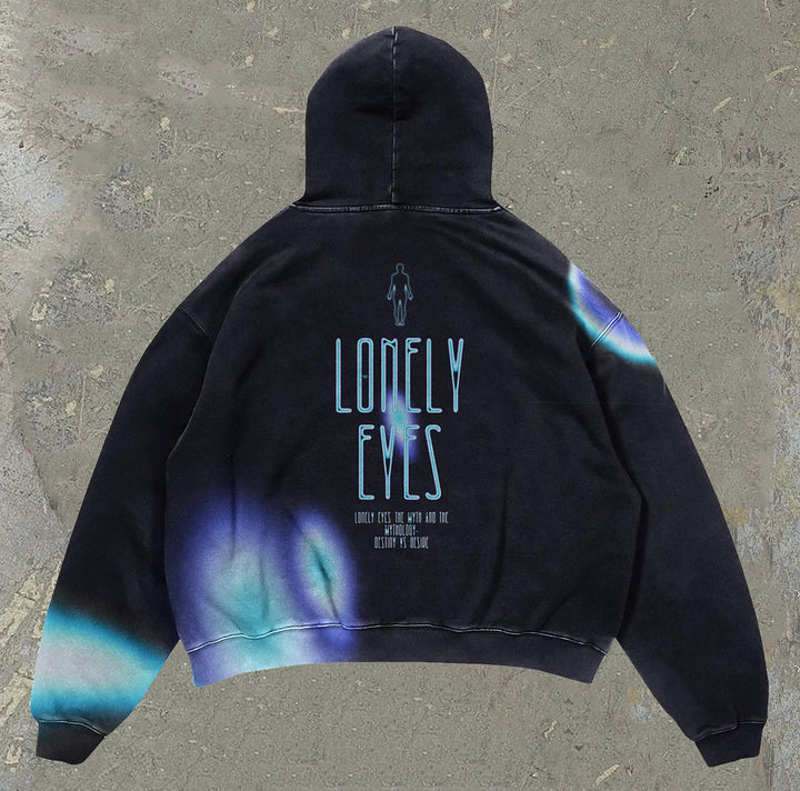 Desire Lonely Eyes Casual Street Hoodie