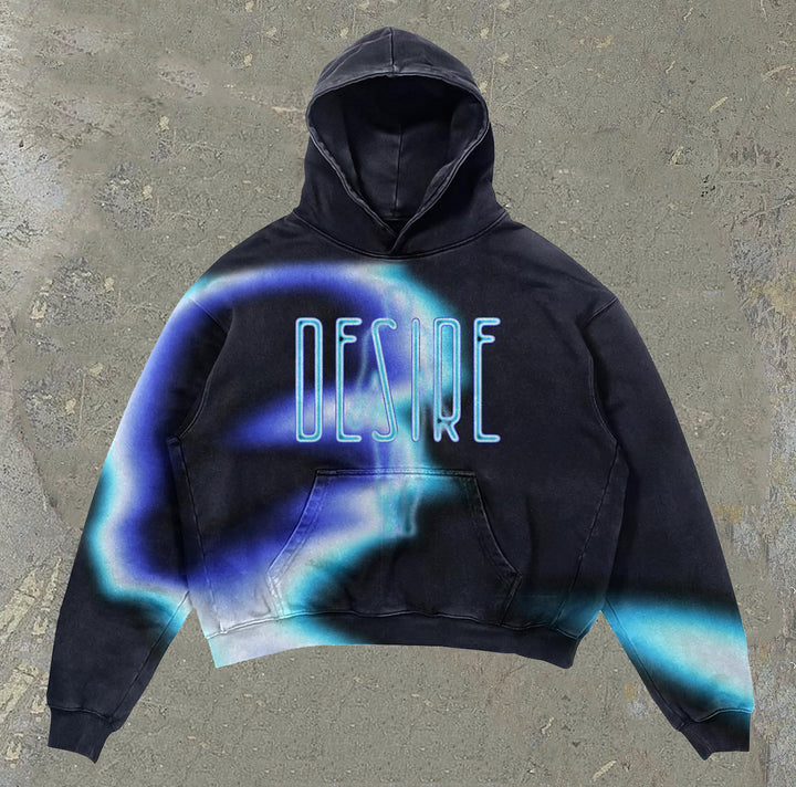 Desire Lonely Eyes Casual Street Hoodie