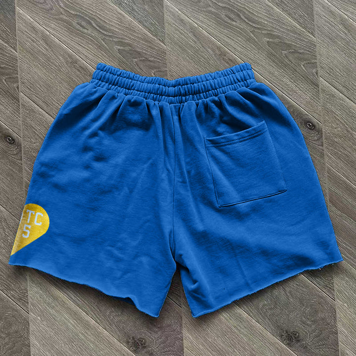 Tide brand retro street hip-hop loose edge shorts