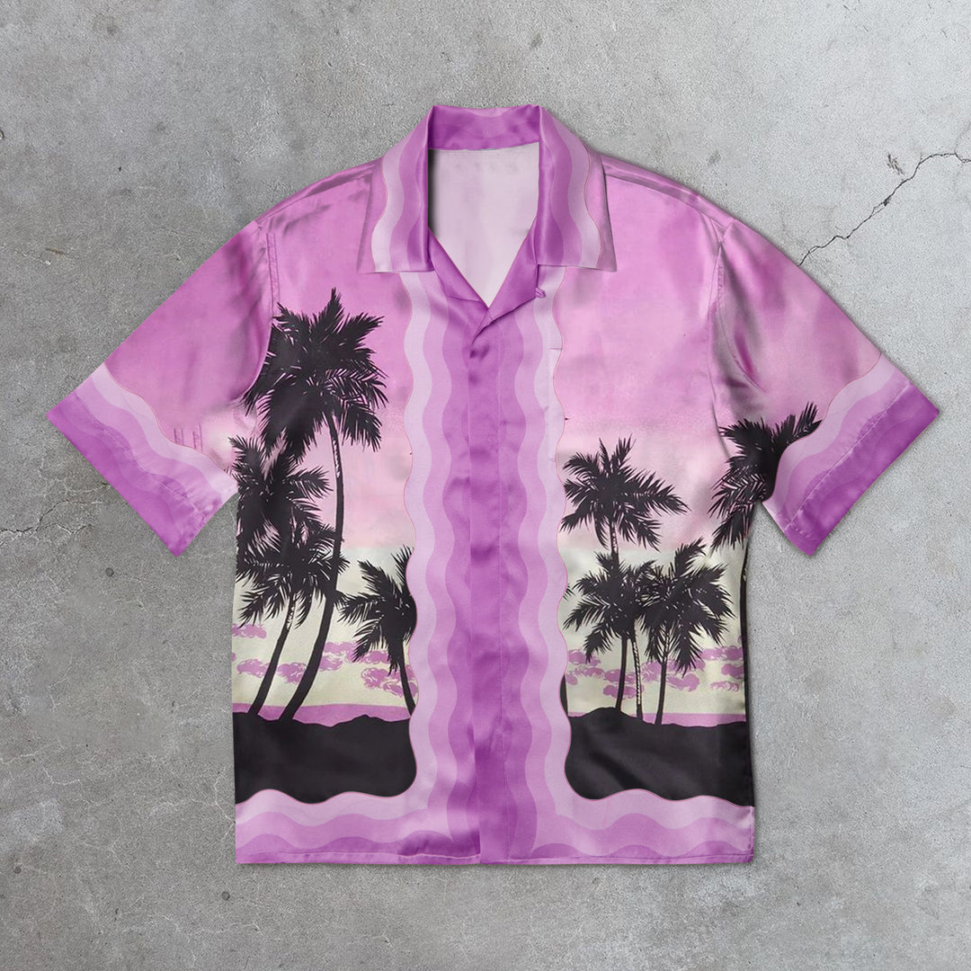 Artistic Coconut Tree Hawaiian Shirt