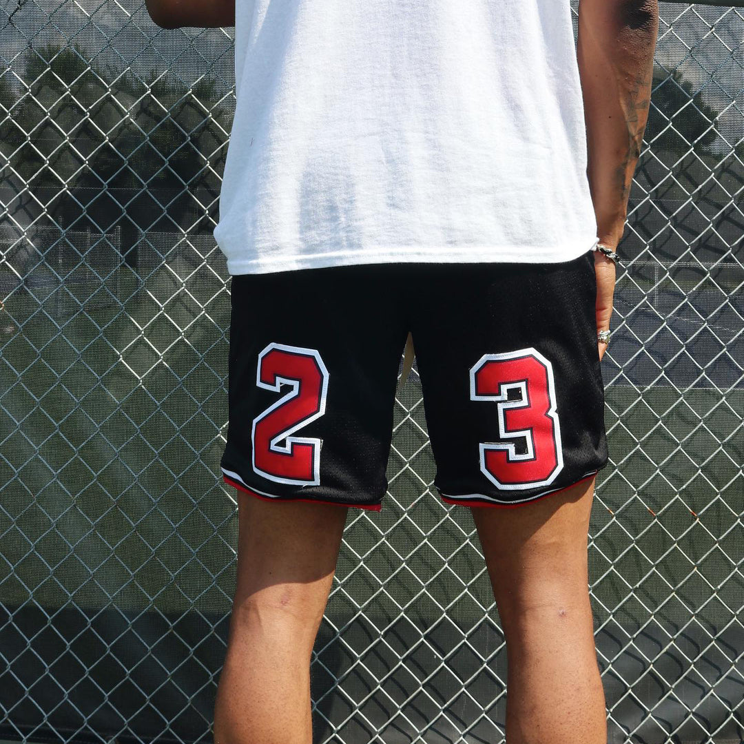 Patchwork Mesh Basketball Shorts