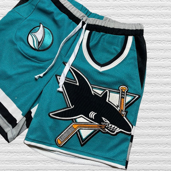 Sharks Hockey Patch Shorts