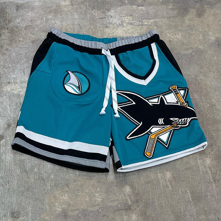 Sharks Hockey Patch Shorts