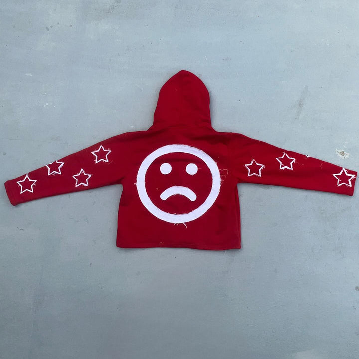 Lucky Casual Streetwear Patch Zip-Up Hoodie