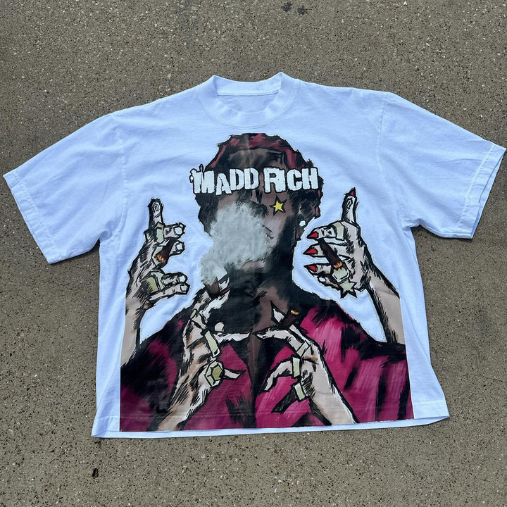 Mad Rich Print Short Sleeve T-Shirt