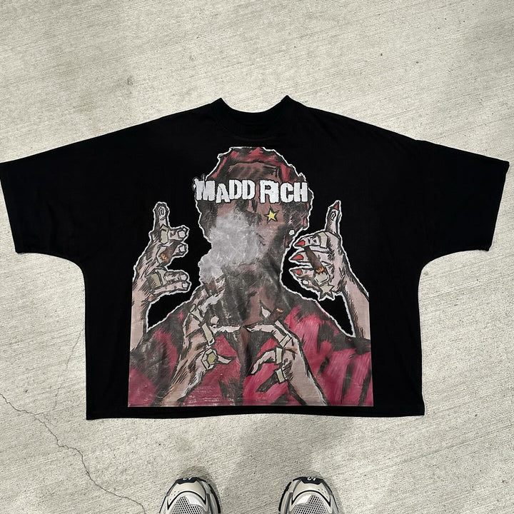 Mad Rich Print Short Sleeve T-Shirt