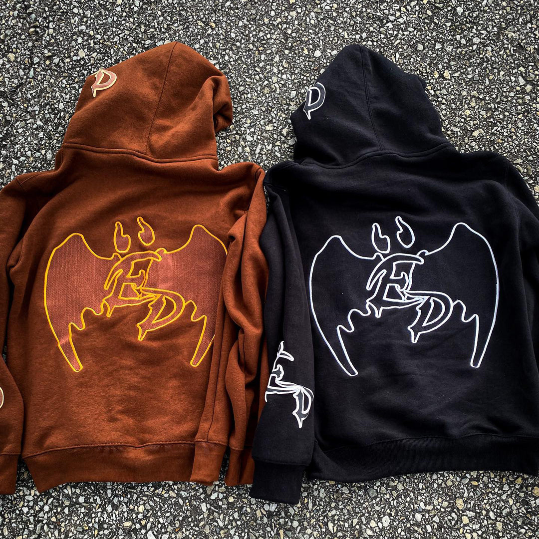 Devil Casual Street Zip Hoodie