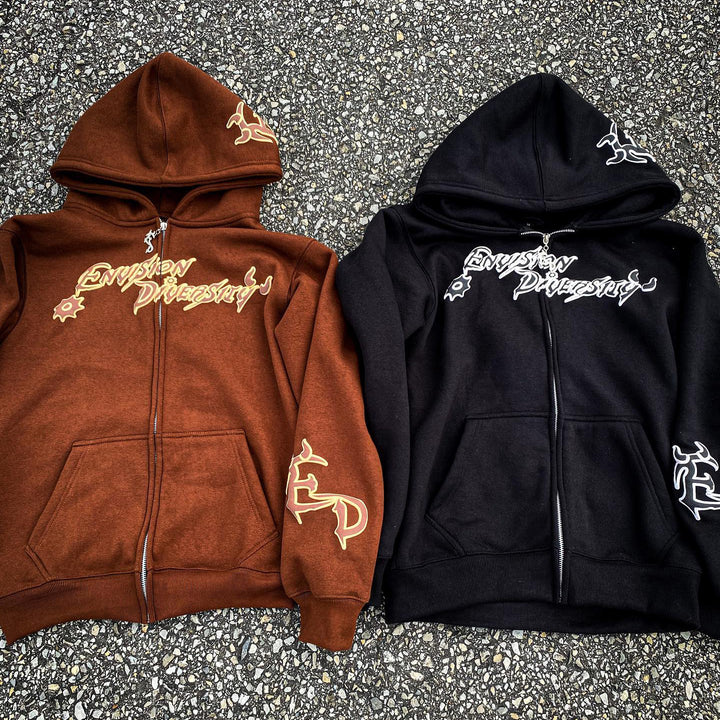 Devil Casual Street Zip Hoodie