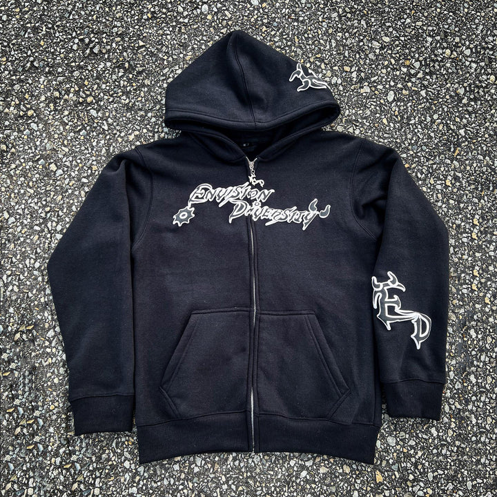 Devil Casual Street Zip Hoodie