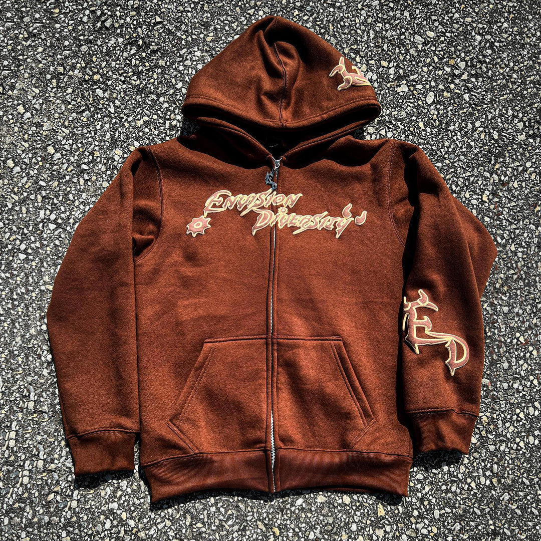 Devil Casual Street Zip Hoodie