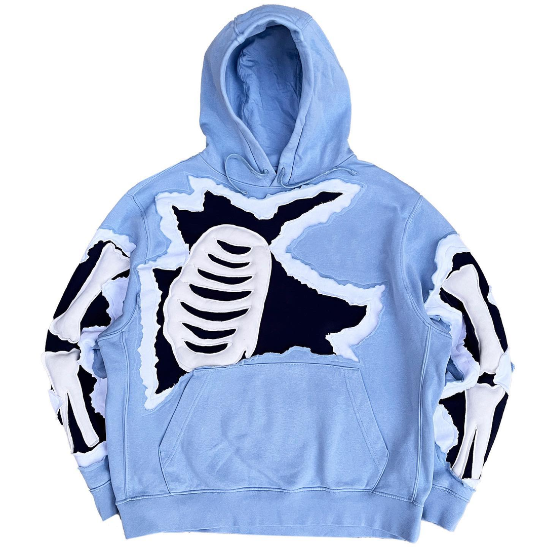 Retro oversized printed hoodie