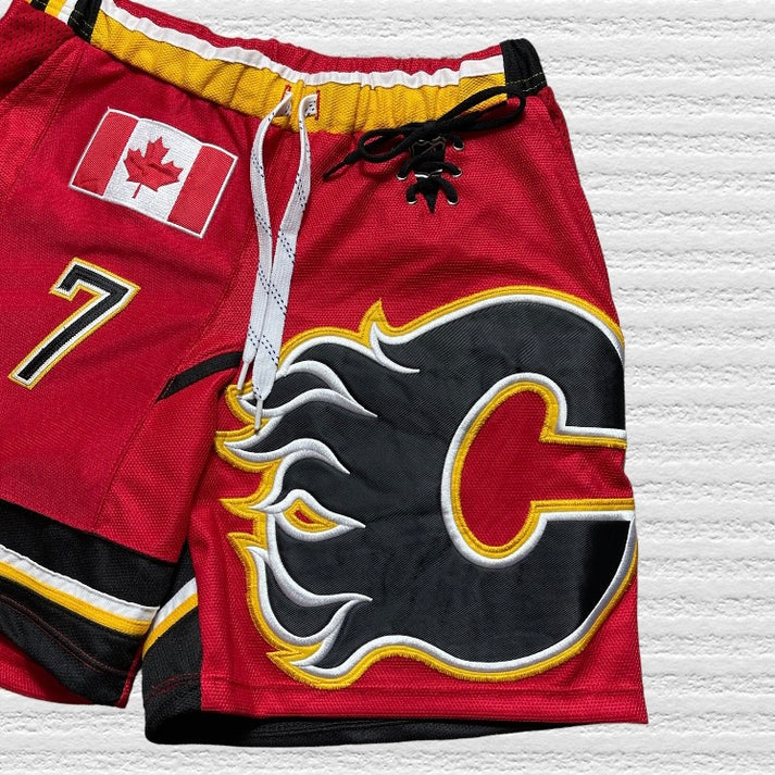 Canada Patchwork Mesh Shorts