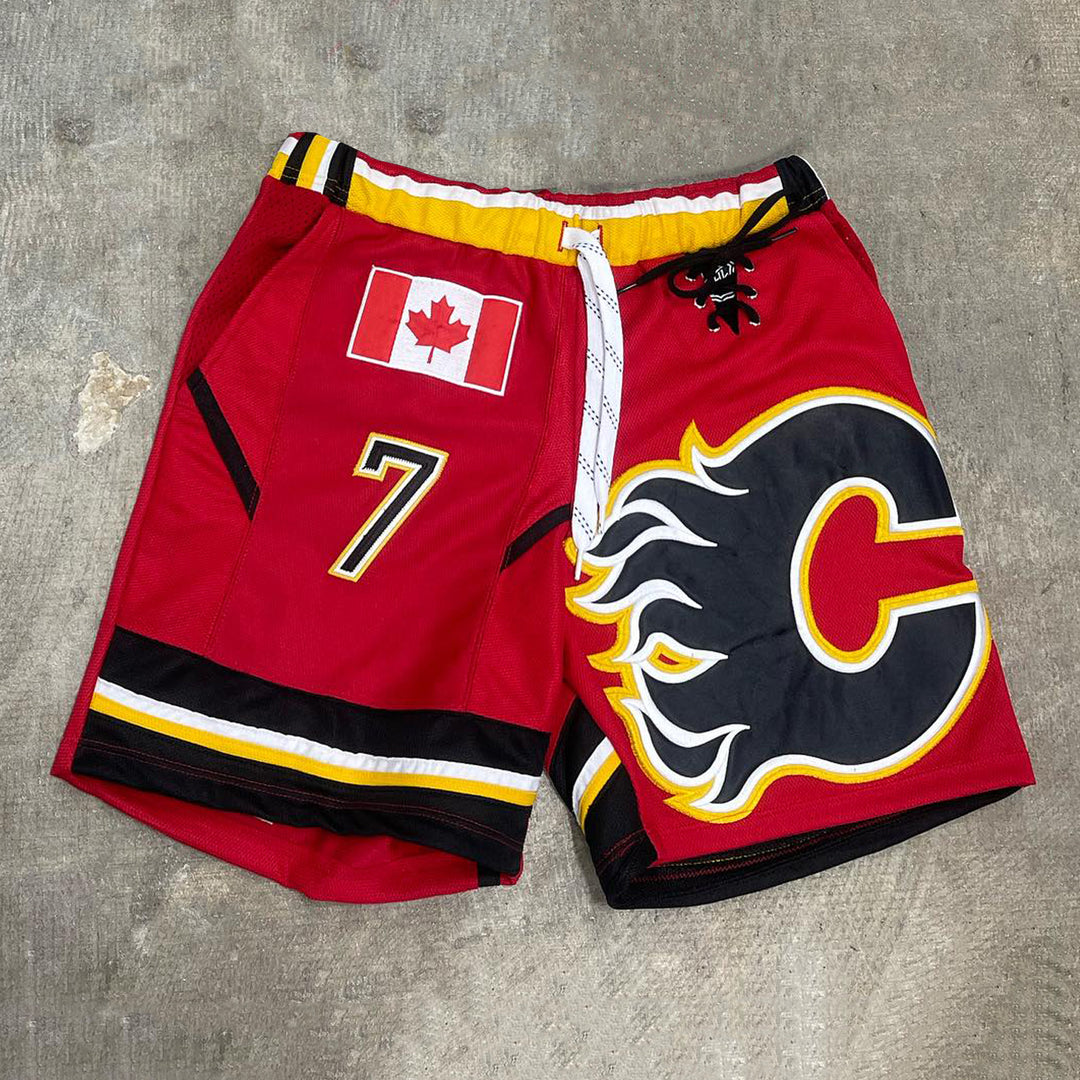 Canada Patchwork Mesh Shorts