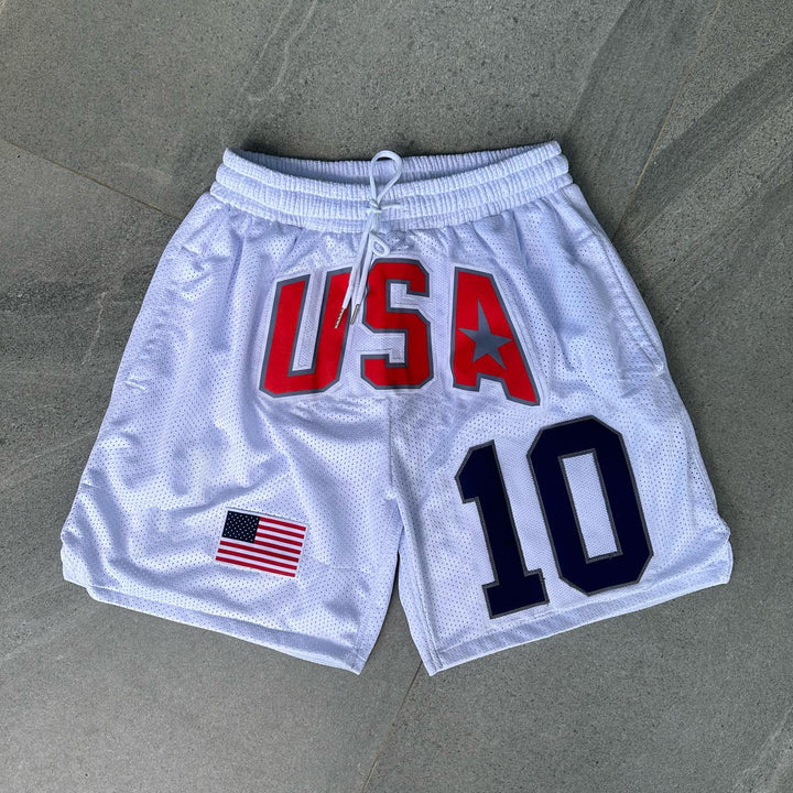 usa sports mesh shorts