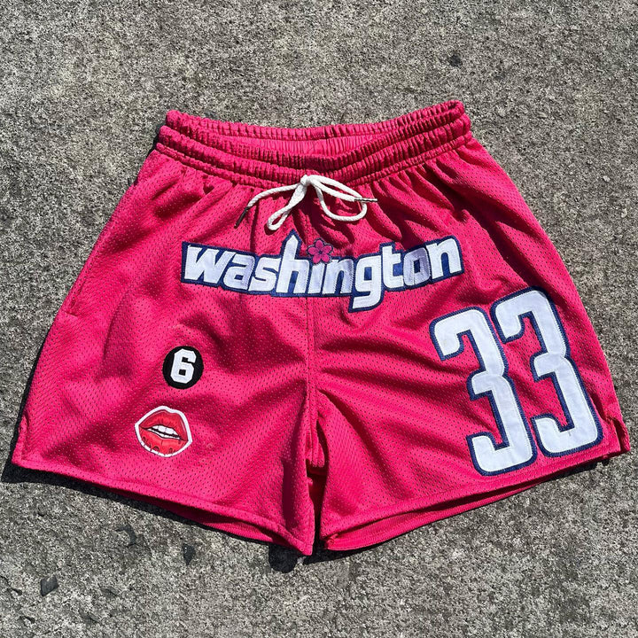 NO.33 Patch Street Basketball Mesh Shorts