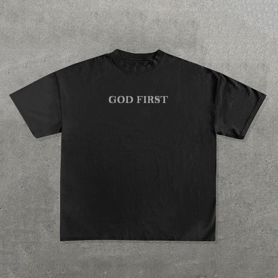 God First Print Short Sleeve T-Shirt