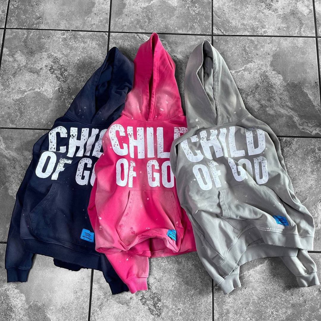 Child Of God Fashion Print Long Sleeve Hoodies