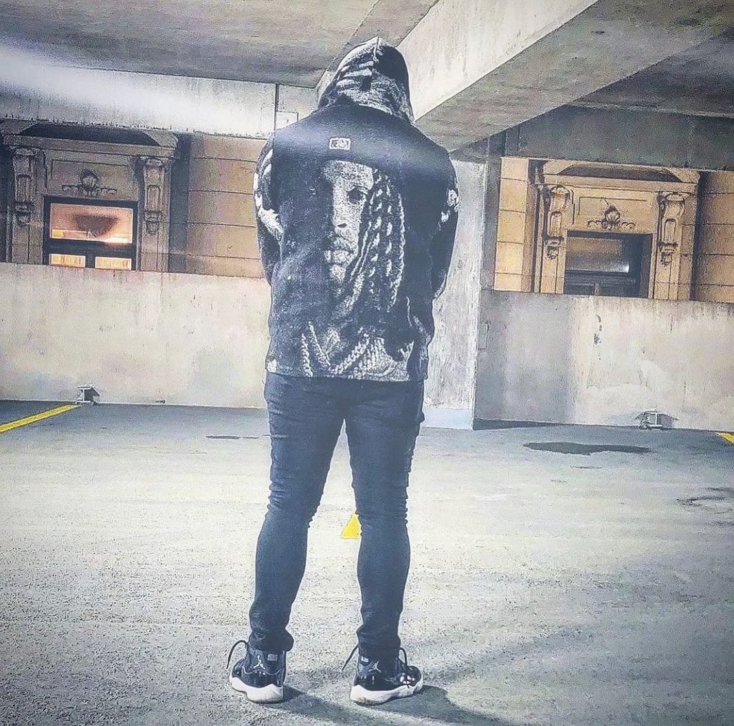 Casual Street Rap Blanket Print Hoodie