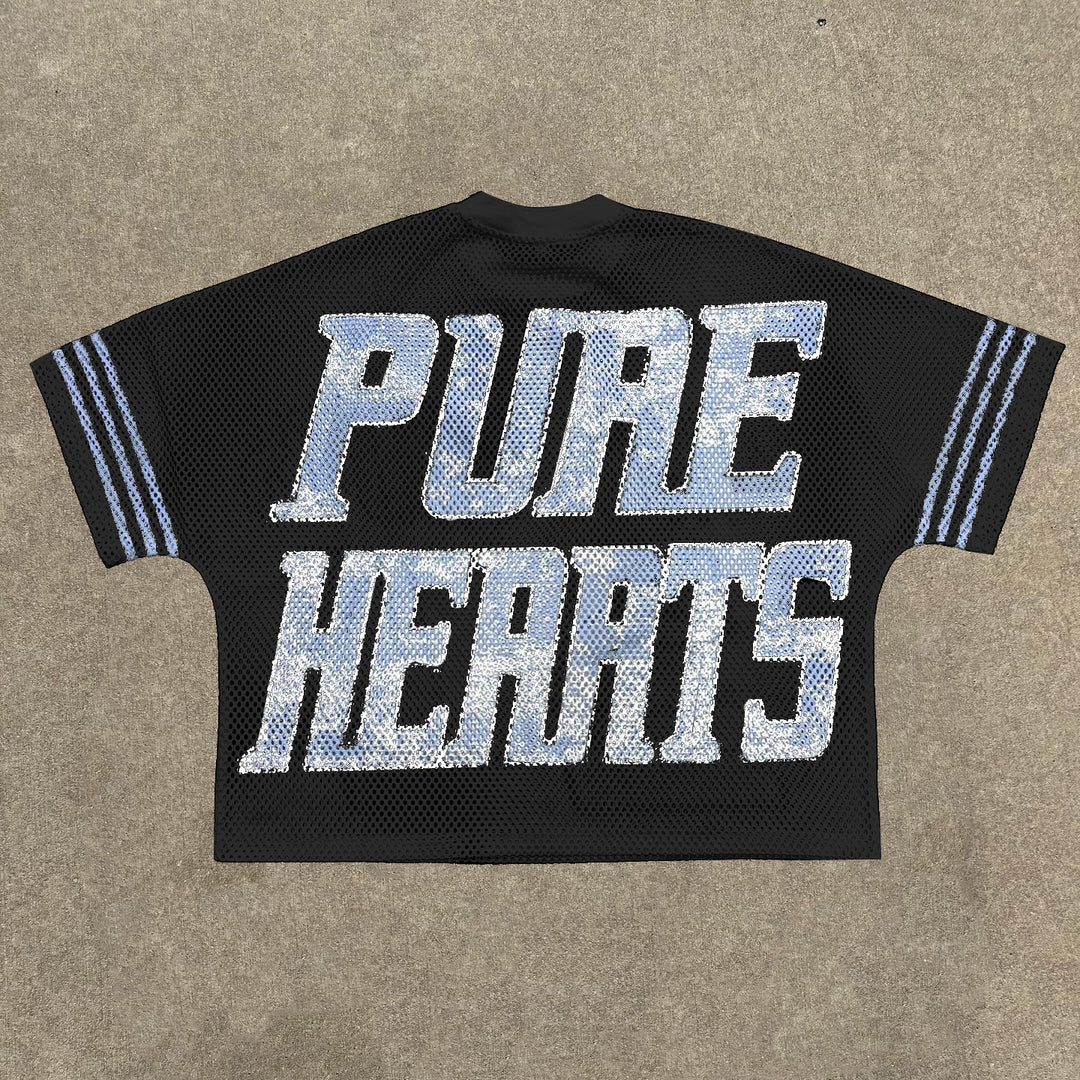 Pure Heart Casual Street Mesh Jersey