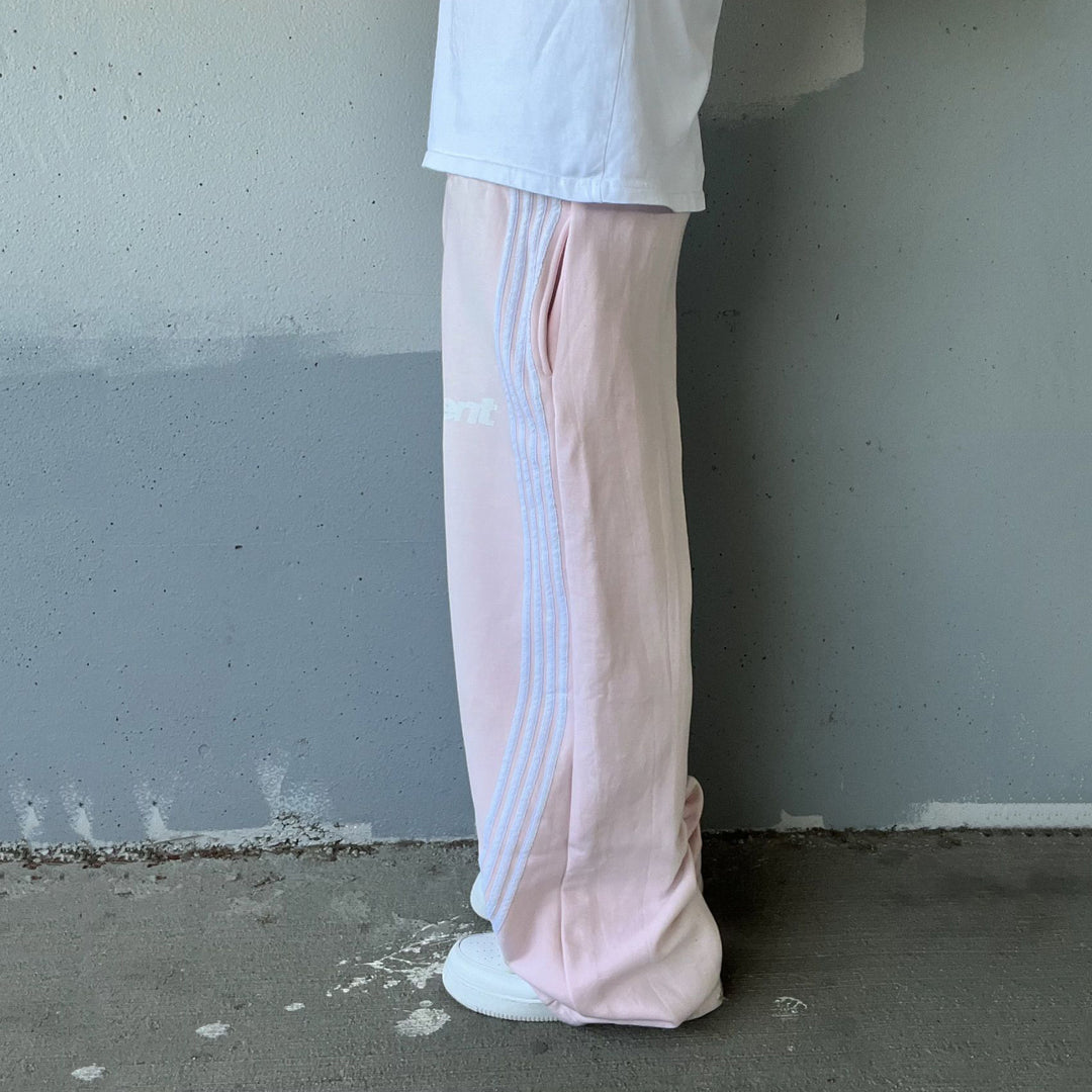 Casual Street Retro Washed Striped Trousers