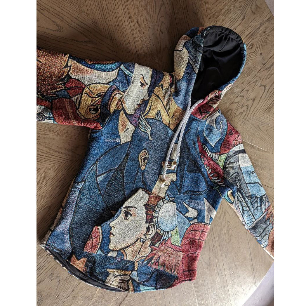 Cartoon trendy tapestry hoodie