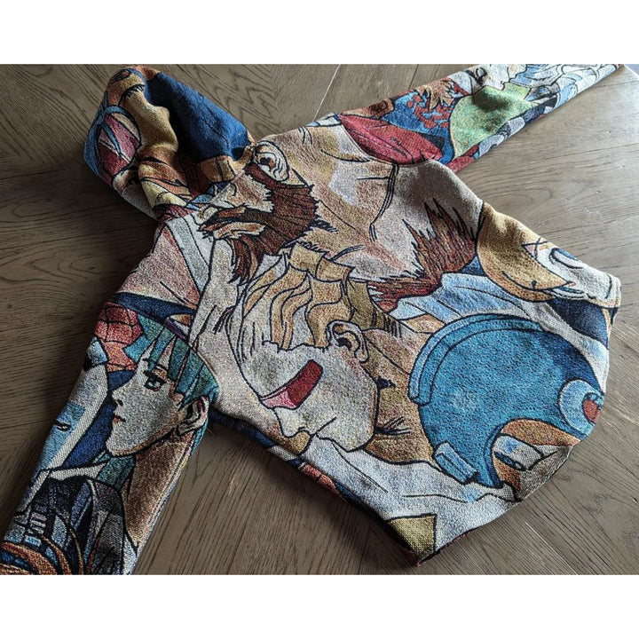 Cartoon trendy tapestry hoodie