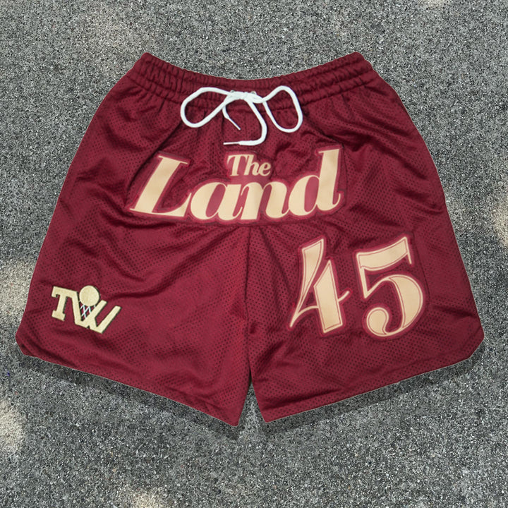 NO.45 casual street sports mesh shorts